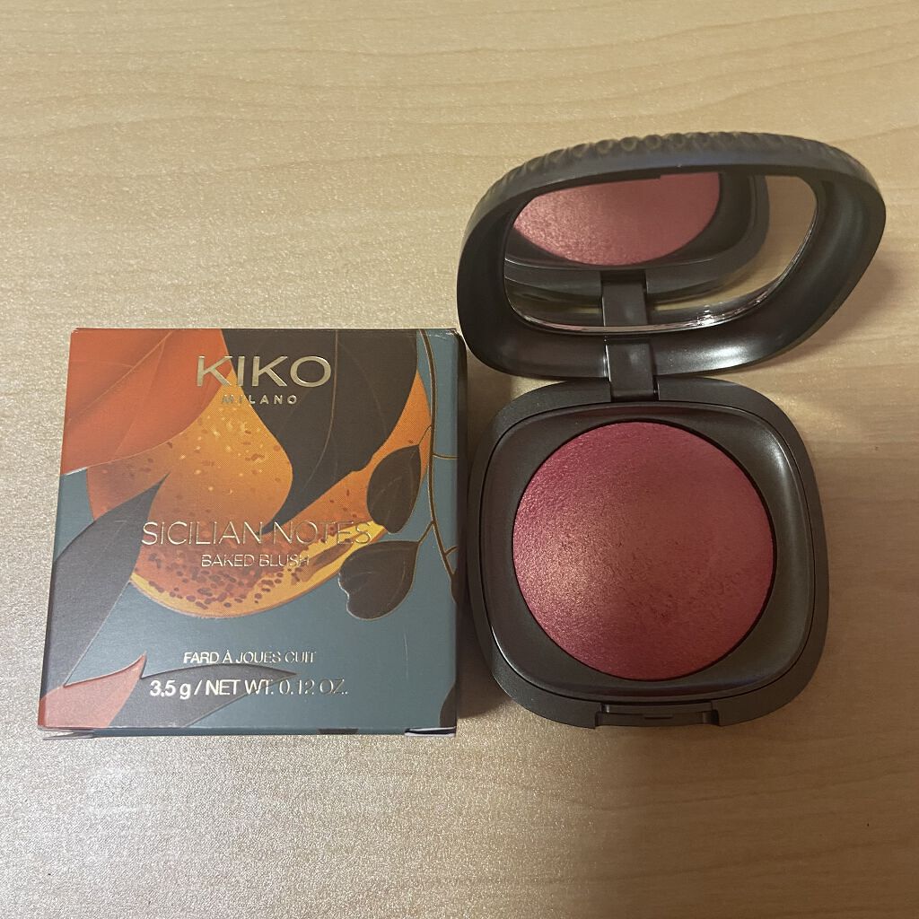 Sicilian Notes Baked Blush/KIKO/パウダーチークを使ったクチコミ（1枚目）