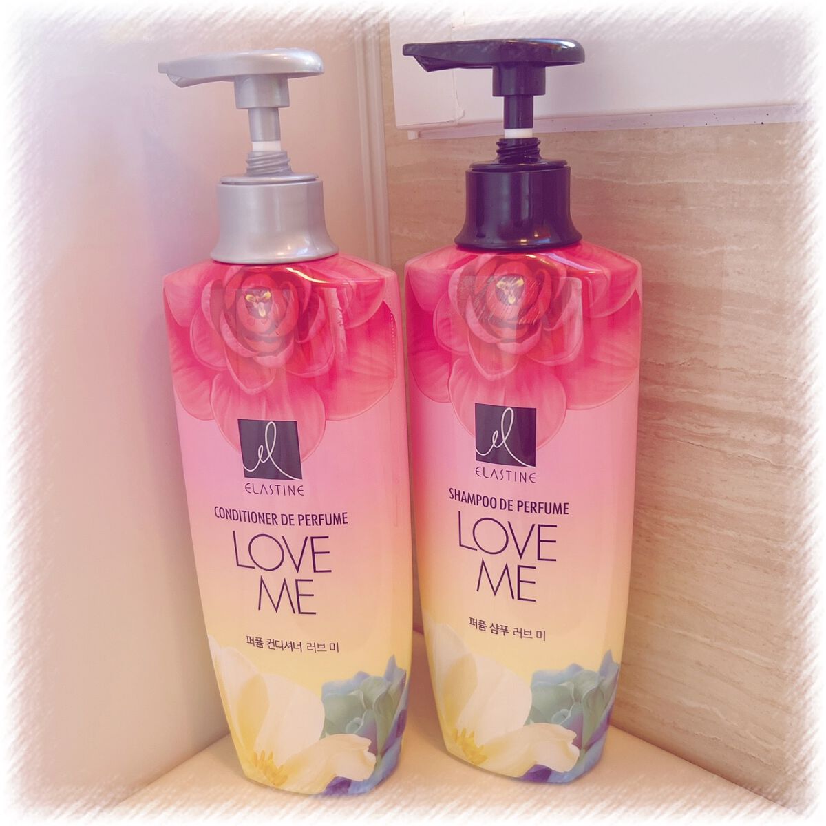 パフュームシャンプー&コンディショナー/エラスチン/シャンプー・コンディショナーを使ったクチコミ(1枚目)