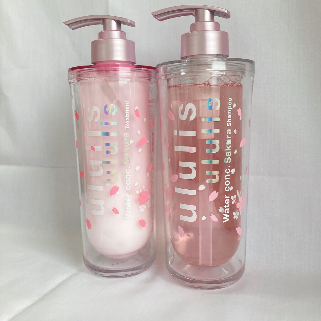 ウォーターコンク モイスト シャンプー（桜ver.)/ヘアトリートメント(桜ver.)/ululis/市販シャンプーを使ったクチコミ（2枚目）