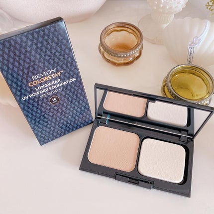 カラーステイ ロングウェア UV パウダー ファンデーション/REVLON/パウダーファンデーションを使ったクチコミ(8枚目)