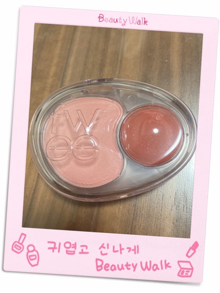 デュアルチークメロウ/fwee/ジェル・クリームチークを使ったクチコミ(1枚目)