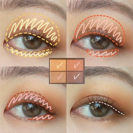 パレットアイシャドウ/&be/アイシャドウパレットを使ったクチコミ(4枚目)