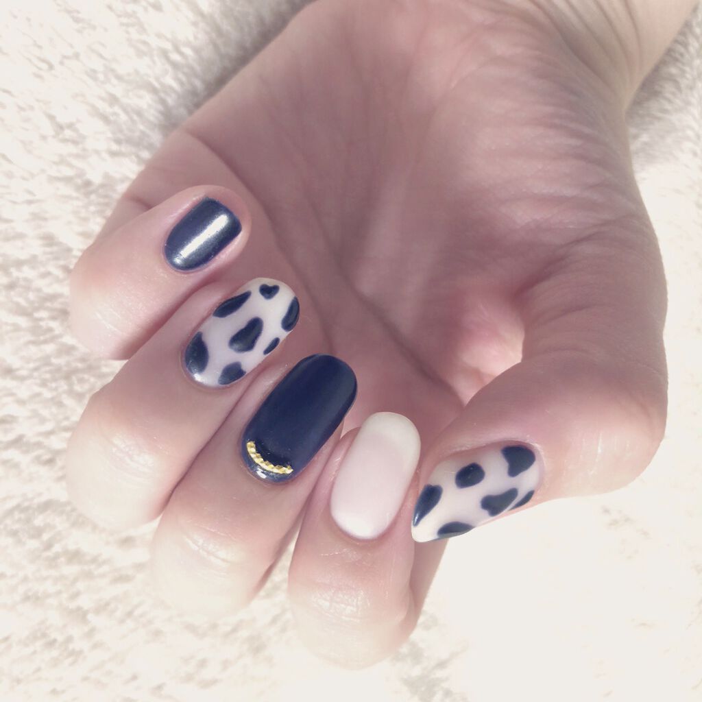 ウィークリージェル NE-7 ミッドナイトスリープ(Midnight Sleep)/HOMEI/ジェルネイルを使ったクチコミ（3枚目）