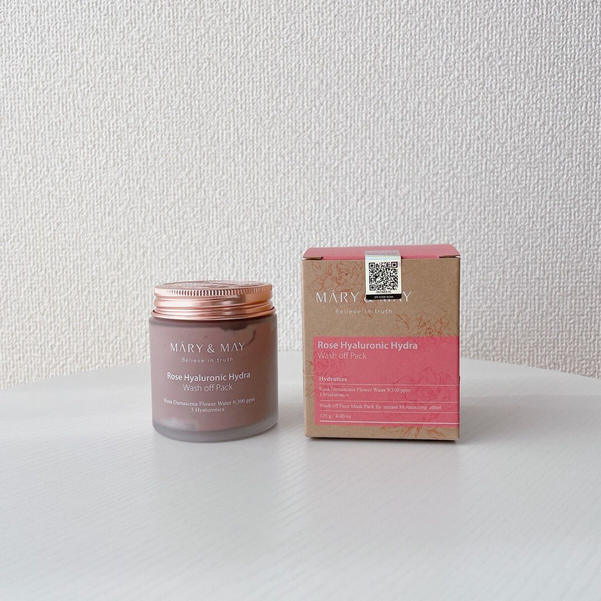 ローズヒアルロニックハイドラウォッシュオフパック/MARY&MAY/洗い流すパック・マスクを使ったクチコミ(1枚目)