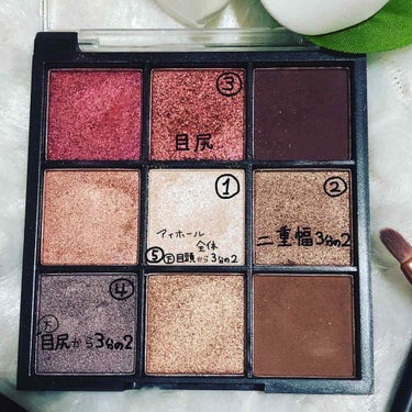 UR GLAM　BLOOMING EYE COLOR PALETTE/U R GLAM/アイシャドウパレットを使ったクチコミ（3枚目）