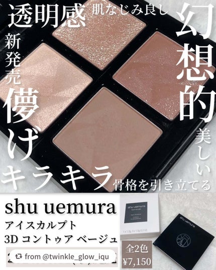 アイスカルプト/shu uemura/アイシャドウパレットを使ったクチコミ(2枚目)