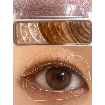 トーンアップアイシャドウ/CEZANNE/アイシャドウパレットを使ったクチコミ(2枚目)