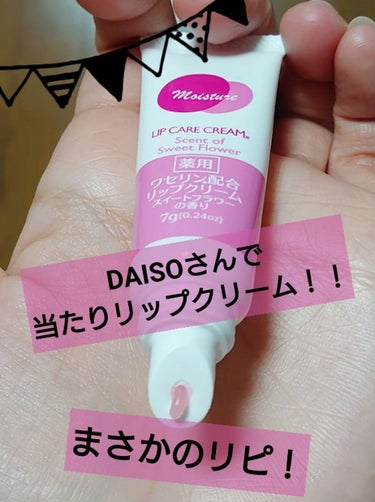 ワセリン配合 リップクリーム MD/DAISO/リップケア・リップクリームを使ったクチコミ（1枚目）