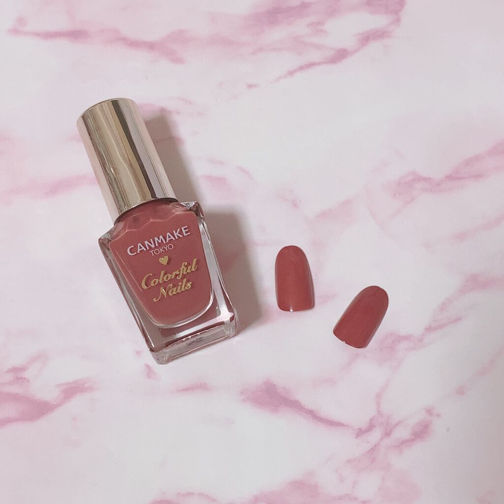 カラフルネイルズ N43 ラズベリーガナッシュ/キャンメイク/マニキュアを使ったクチコミ（1枚目）