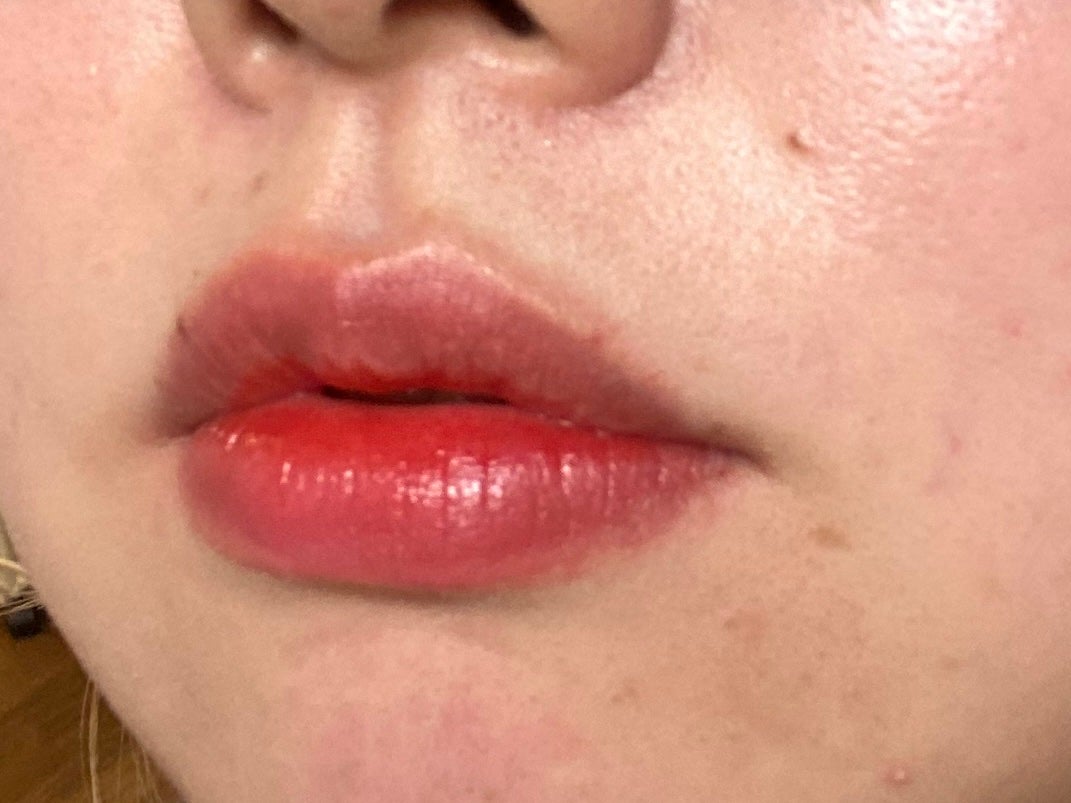 ロウグロウジェルティント/hince/リップティントを使ったクチコミ(3枚目)