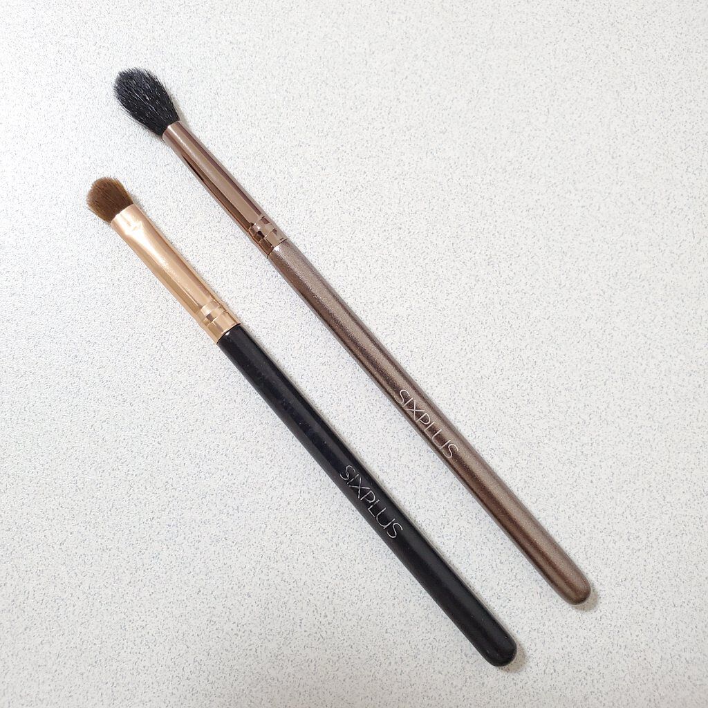 SIXPLUS コーヒー色アイメイクブラシ7本セット/SIXPLUS/メイクブラシを使ったクチコミ（3枚目）