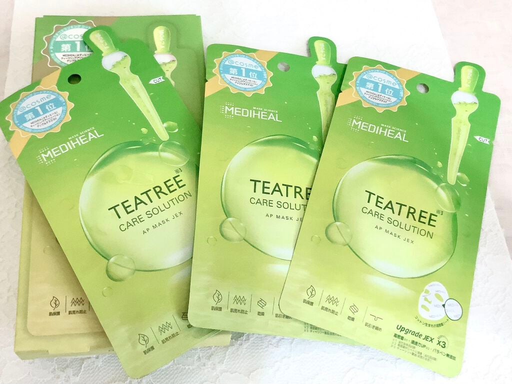 ティーツリーケアソリューション アンプルマスクJEX/MEDIHEAL/シートマスク・パックを使ったクチコミ(1枚目)
