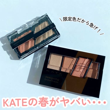 
＼🆕KATEが春を連れてきた🌸／

●KATE
デザイニングブラウンアイズ
EX-1 スプリングブラウン
¥1,320(税込)

エレクトリックショックアイズ
EX-1 ブルーミングシャワー
¥1,3