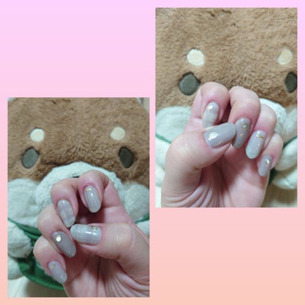 貼るジェルネイル/セリア/ネイルシールを使ったクチコミ(1枚目)