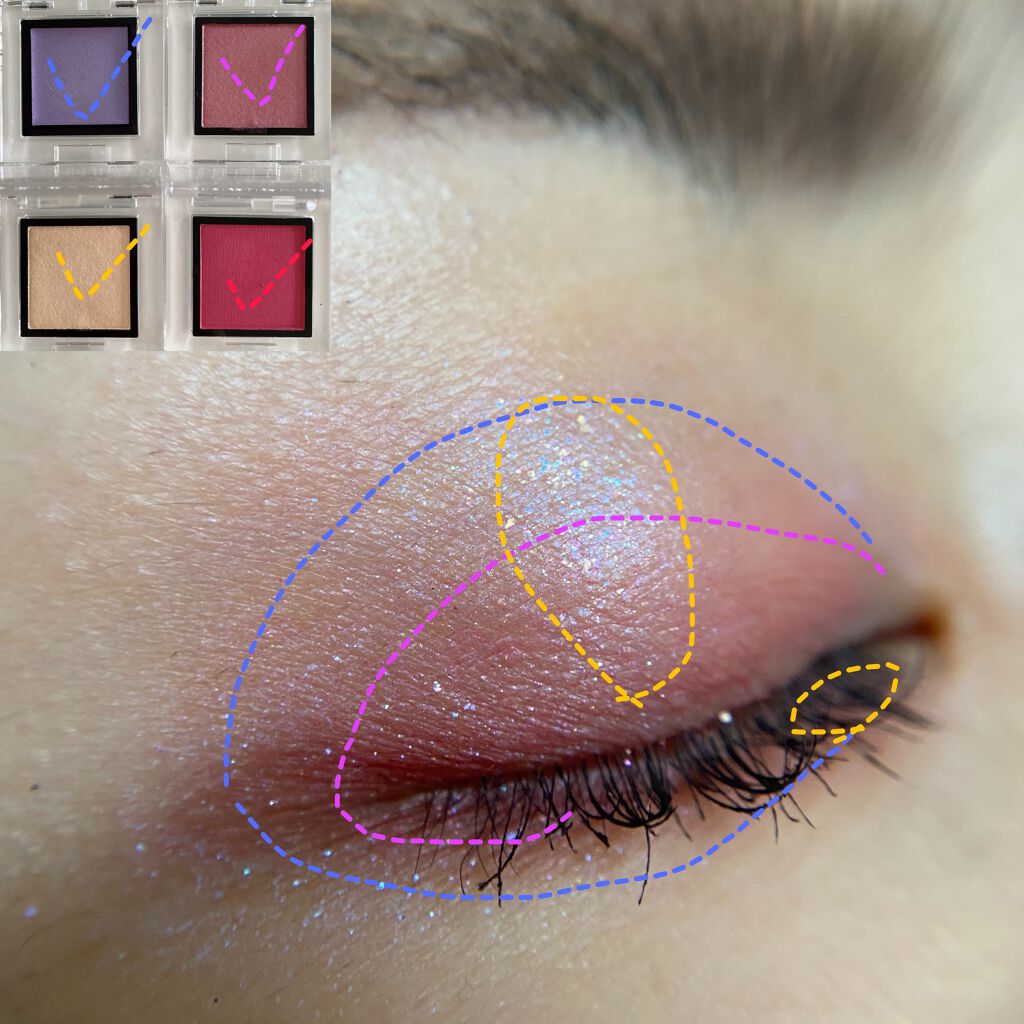 アディクション ザ アイシャドウ スパークル/ADDICTION/単色アイシャドウを使ったクチコミ(5枚目)