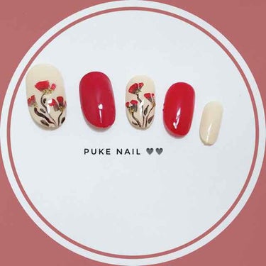 Puke nailのおすすめネイルチップです！ #メイク写真  #最近のスキンケア  #底見えコスメ  #スウォッチ  #リピートコスメ  #映えコスメ  #コスメ収納  #みんなに質問  #ベスコス2