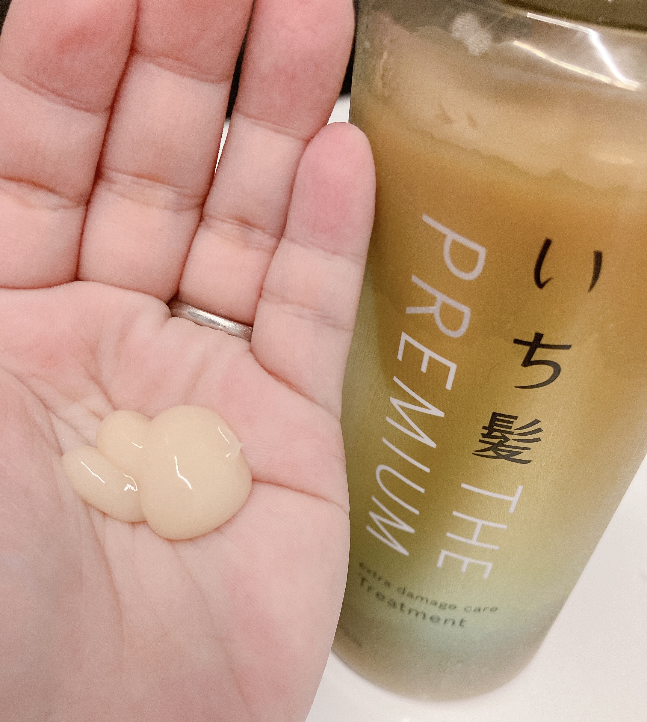 THE PREMIUM エクストラダメージケアシャンプー／トリートメント（シャイニーモイスト）/いち髪/市販シャンプーを使ったクチコミ（3枚目）