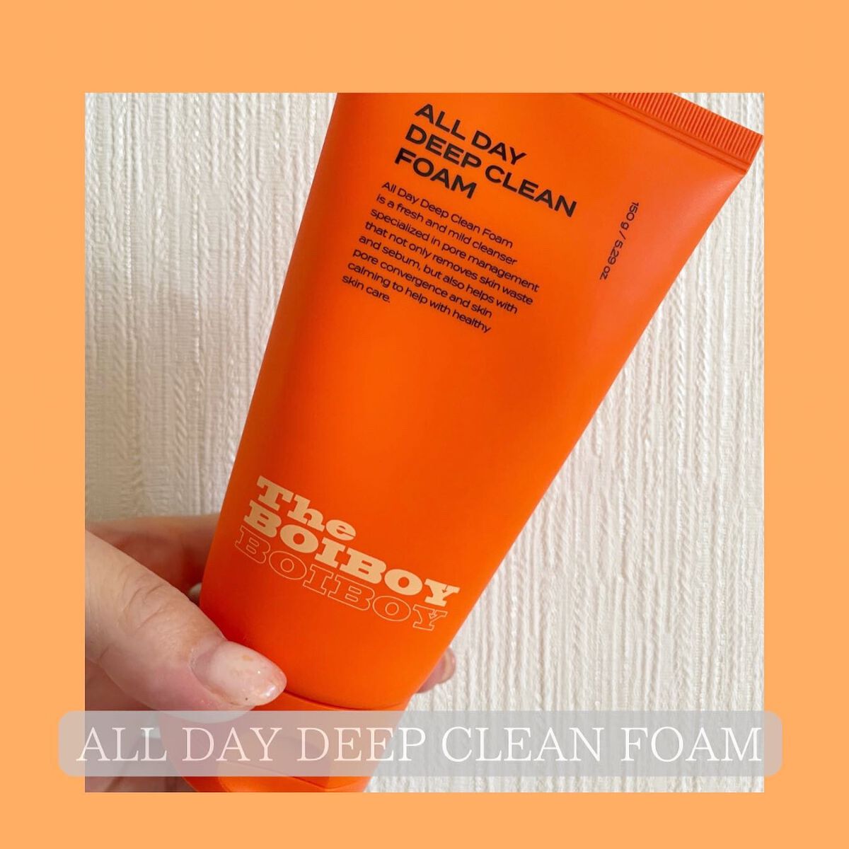 オールデイ ディープクリーンフォーム/TheBOIBOY/洗顔フォームを使ったクチコミ（2枚目）