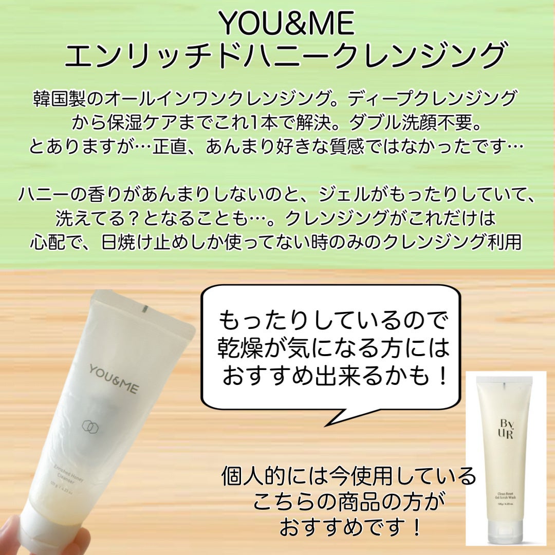 エンリッチドハニークレンジング/YOU&ME/クレンジングジェルを使ったクチコミ(4枚目)