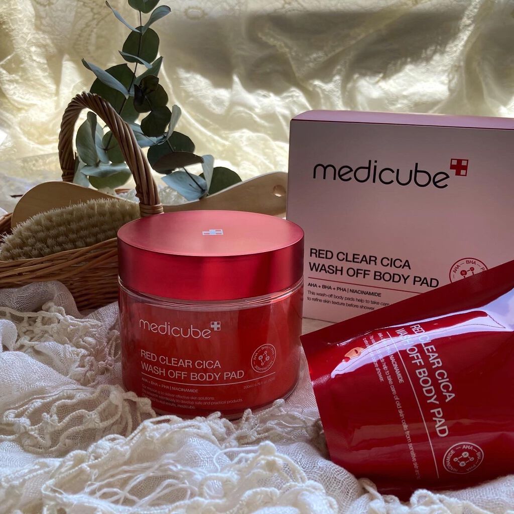 レッドシカ洗い流すボディパッド/MEDICUBE/ボディシートを使ったクチコミ（1枚目）