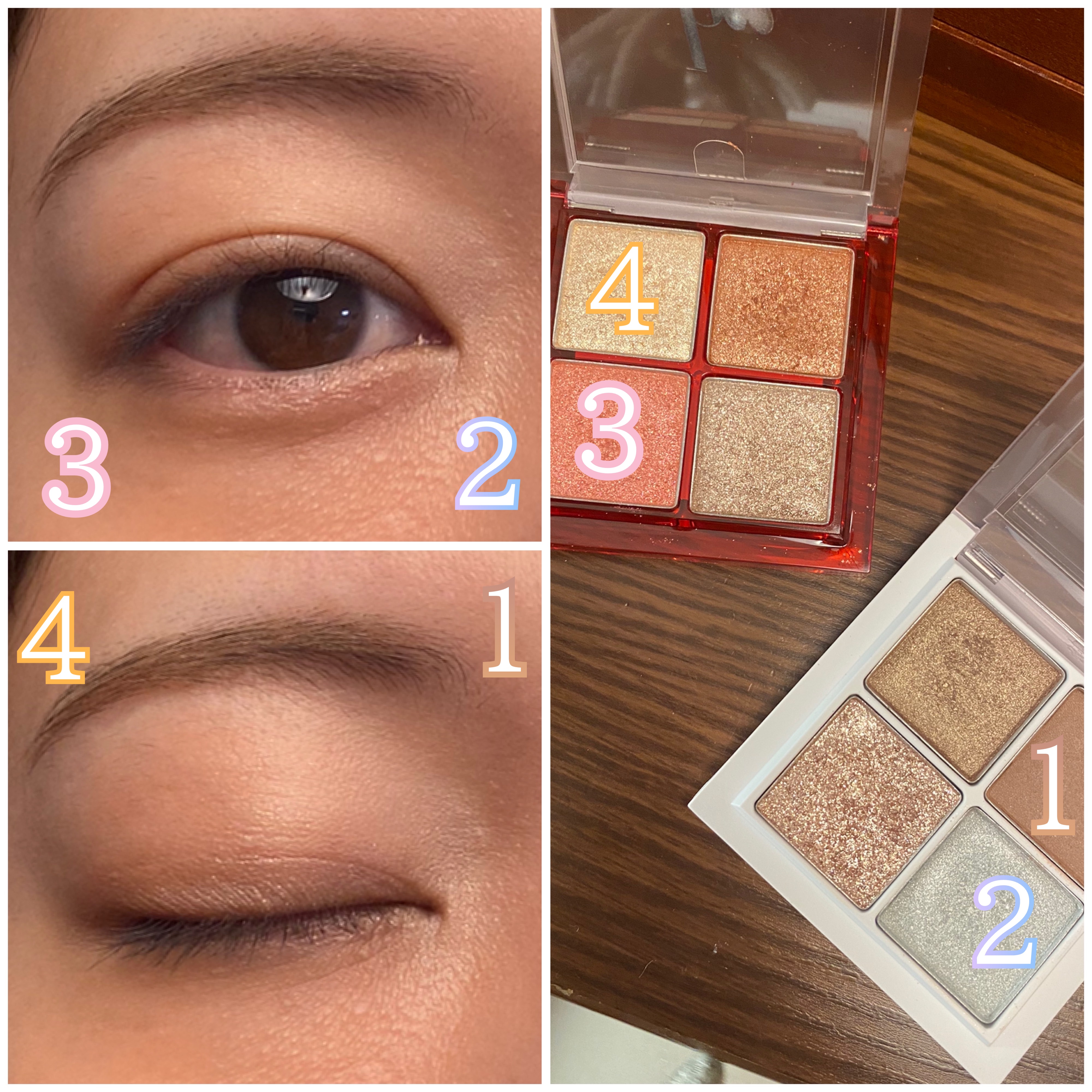 THE アイパレR/b idol/アイシャドウパレットを使ったクチコミ（2枚目）