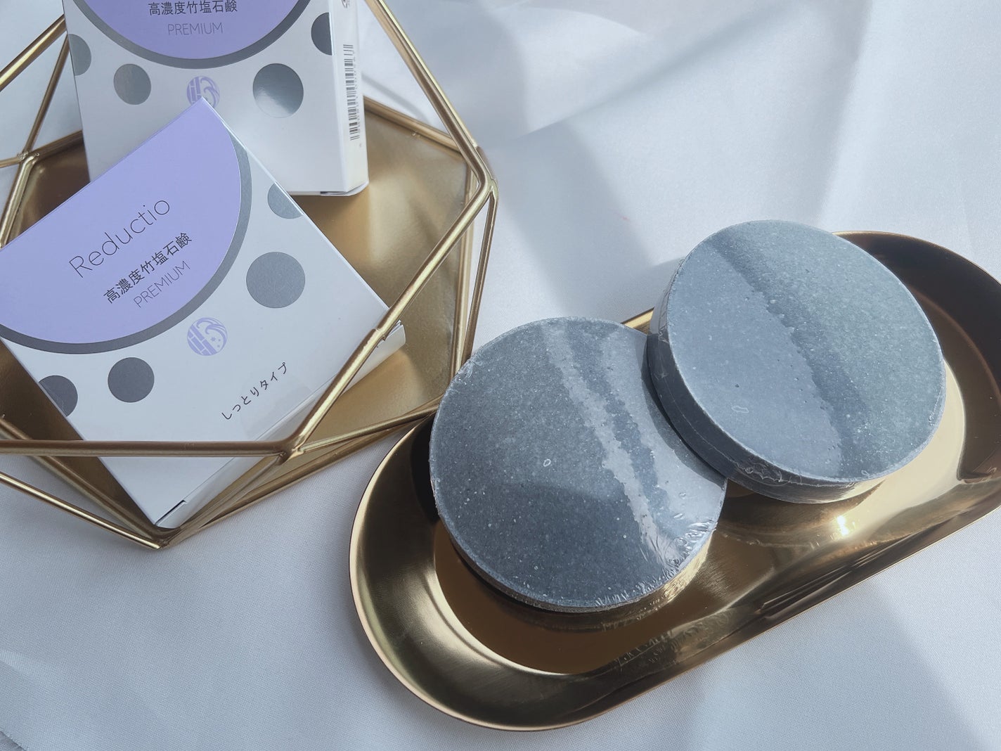 高濃度 竹塩石鹸プレミアム しっとりタイプ/Reductio/ボディ石鹸を使ったクチコミ(2枚目)