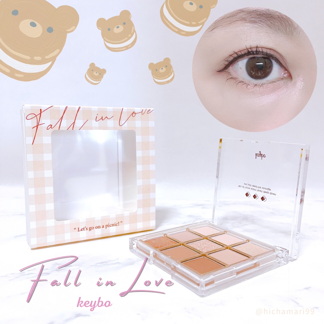 KEYBO FALL IN LOVE SHADOW PALETTE/keybo/アイシャドウパレットを使ったクチコミ（1枚目）
