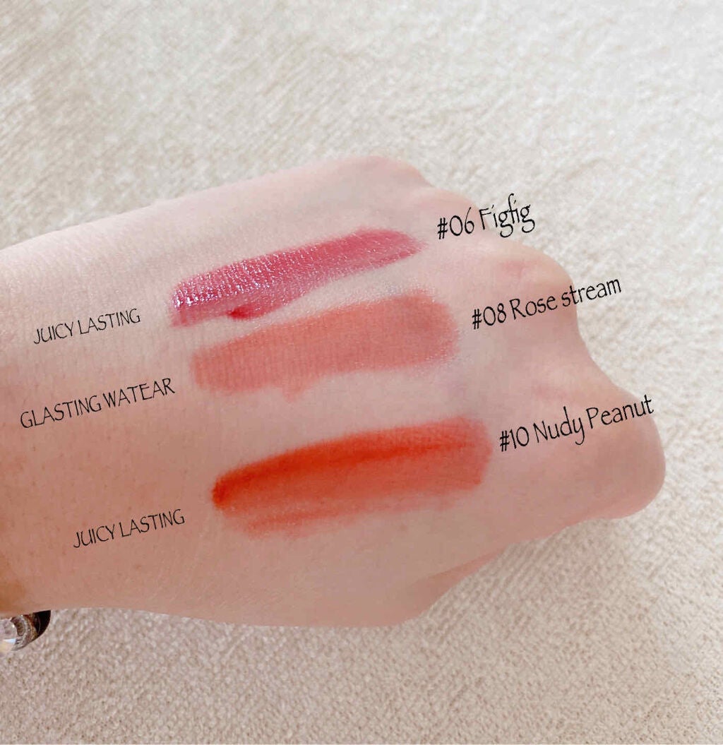 ジューシーラスティングティント/rom&nd/リップティントを使ったクチコミ(2枚目)