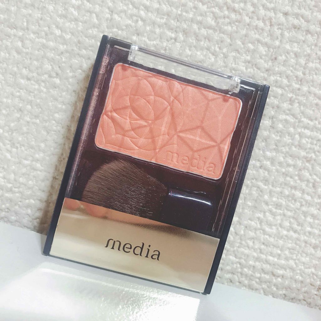 ブライトアップチークN/media/パウダーチークを使ったクチコミ（1枚目）