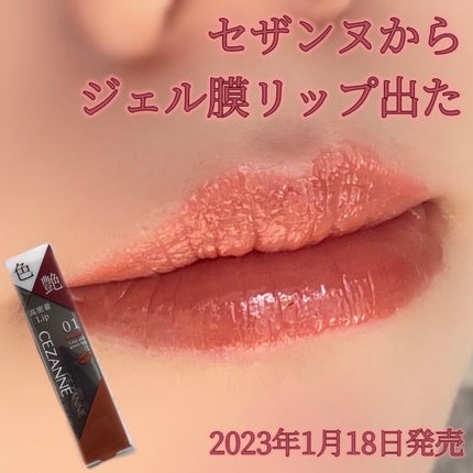 リップカラーシールド/CEZANNE/口紅を使ったクチコミ(1枚目)