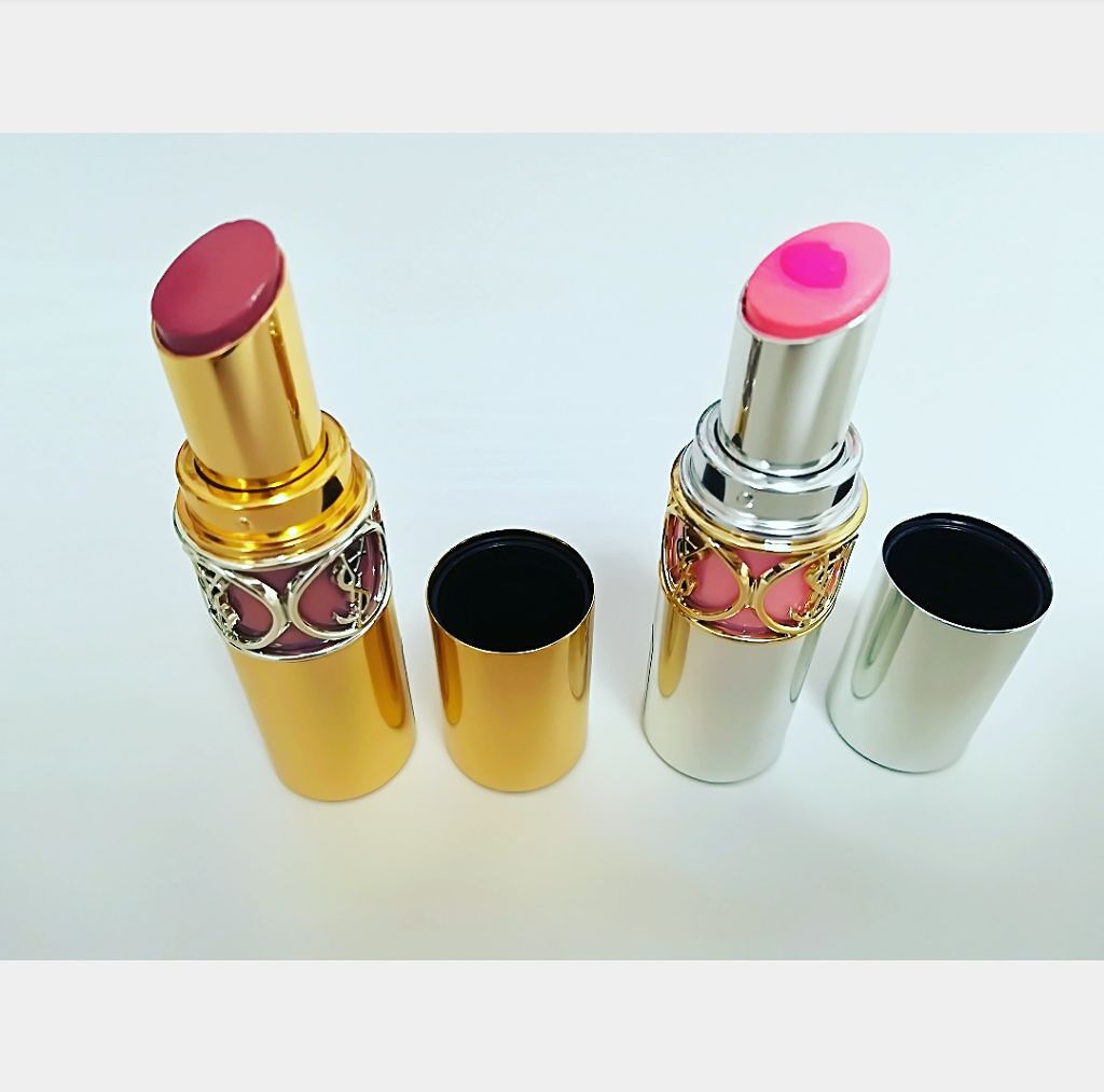 ルージュ ヴォリュプテ シャイン/YVES SAINT LAURENT BEAUTE/口紅を使ったクチコミ(2枚目)