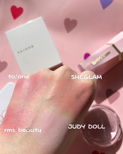 トーン ペタル チーク/to/one/パウダーチークを使ったクチコミ(2枚目)