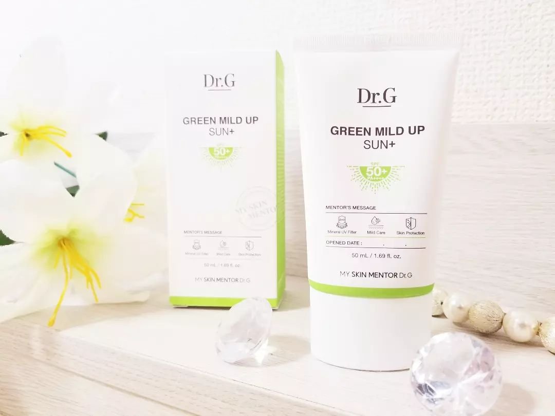 グリーンマイルドアップサンプラス/Dr.G/日焼け止めクリームを使ったクチコミ（1枚目）