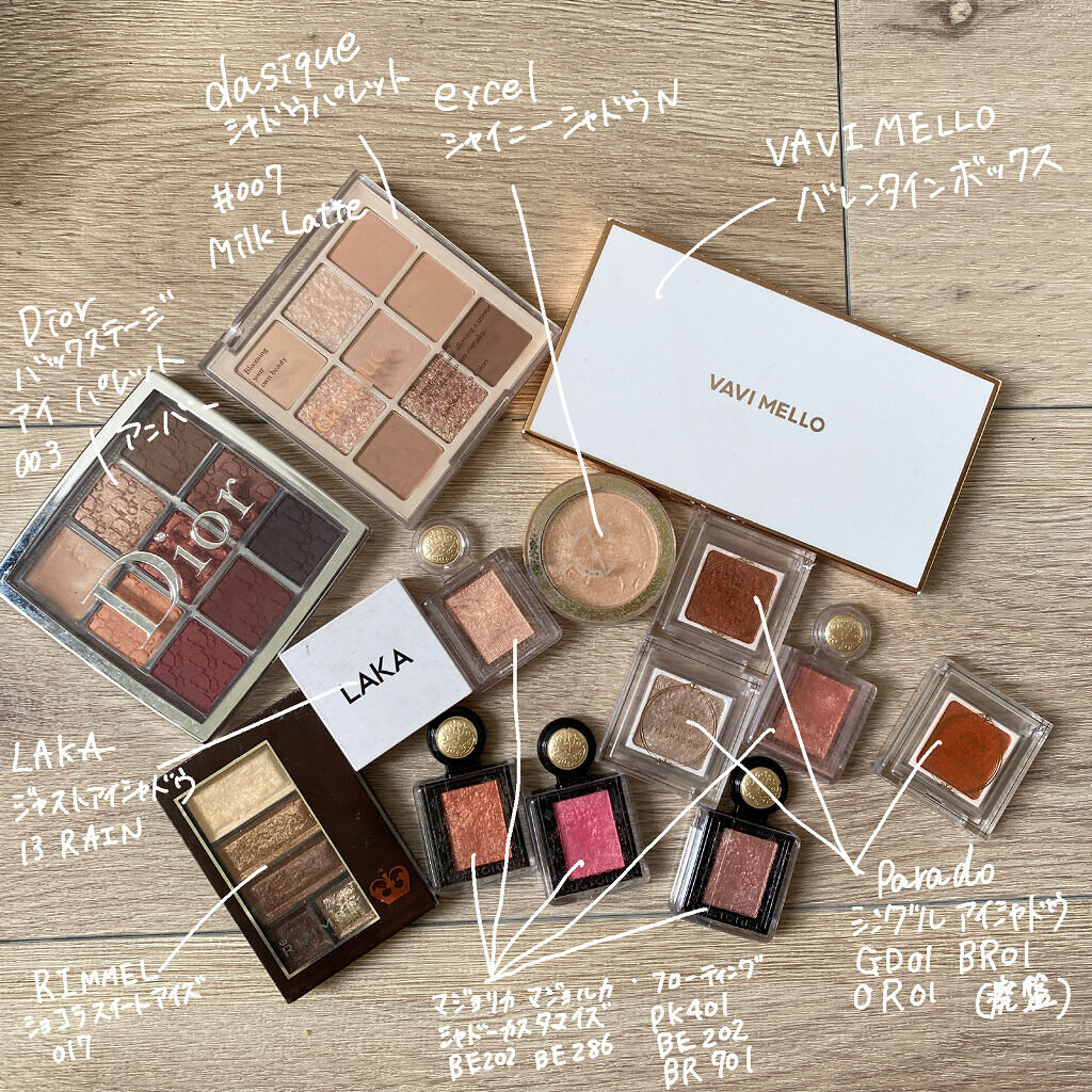 シャイニーシャドウ N/excel/単色アイシャドウを使ったクチコミ（2枚目）