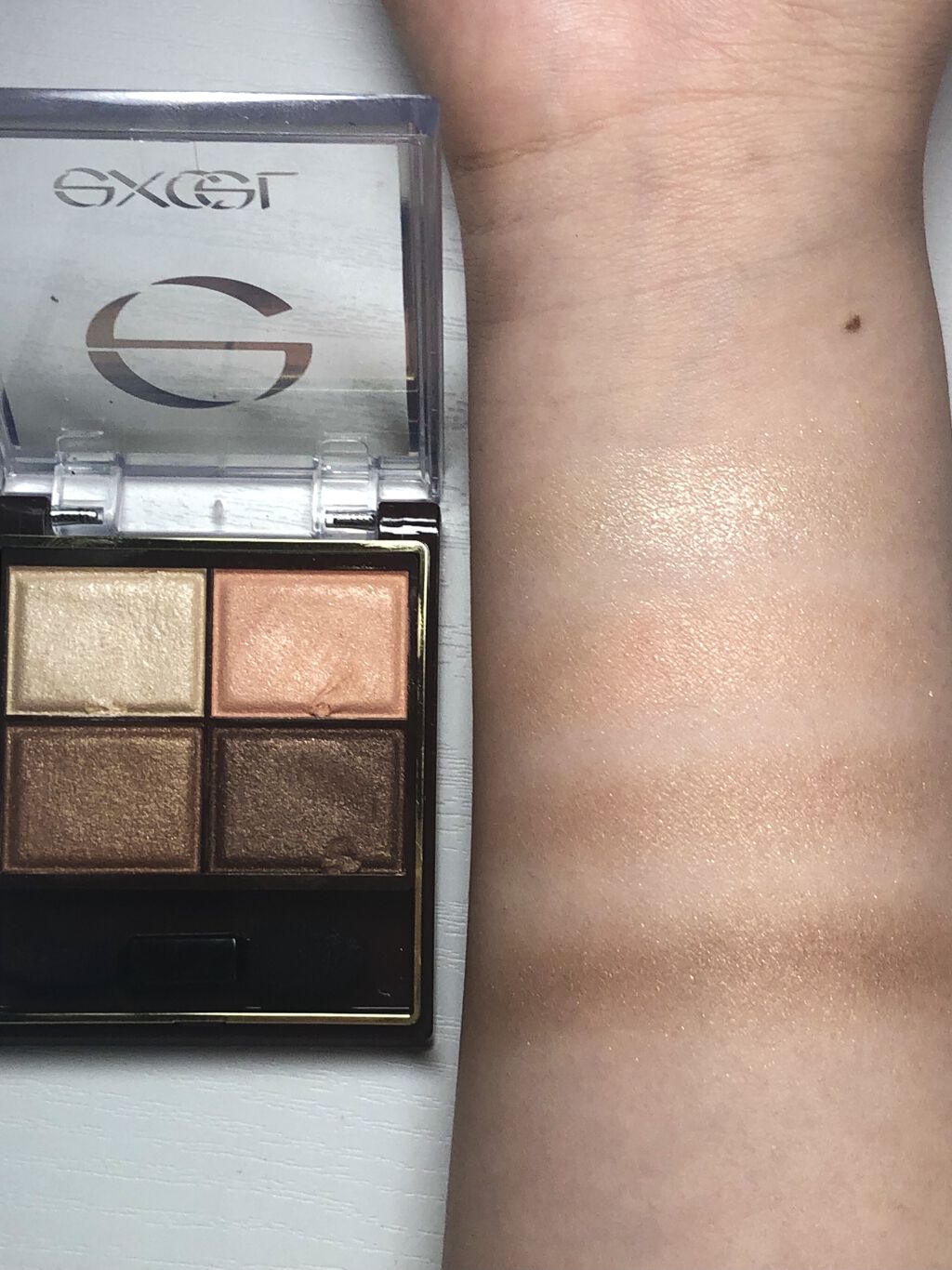 スキニーリッチシャドウ/excel/アイシャドウパレットを使ったクチコミ（3枚目）