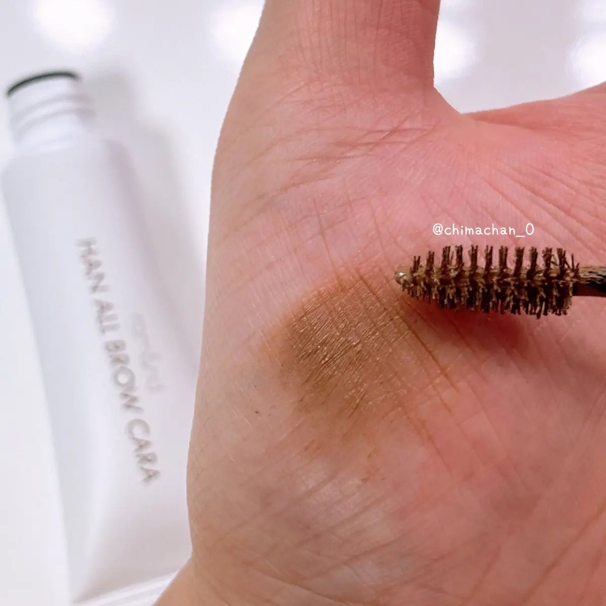 ハンオールブロウカラ/rom&nd/眉マスカラを使ったクチコミ（3枚目）