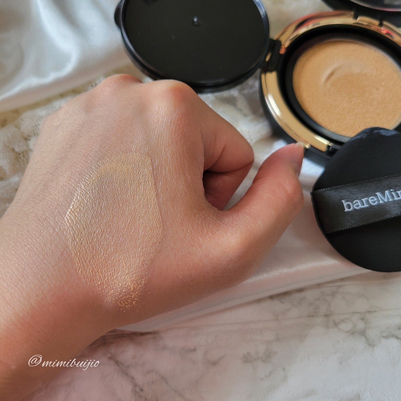 オリジナル ピュア セラム カバーアップ クッション/bareMinerals/クッションファンデーションを使ったクチコミ(7枚目)