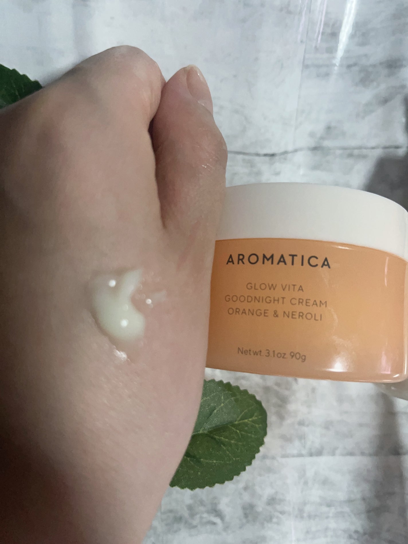 グロービタグットナイトクリーム/AROMATICA/フェイスクリームを使ったクチコミ(3枚目)