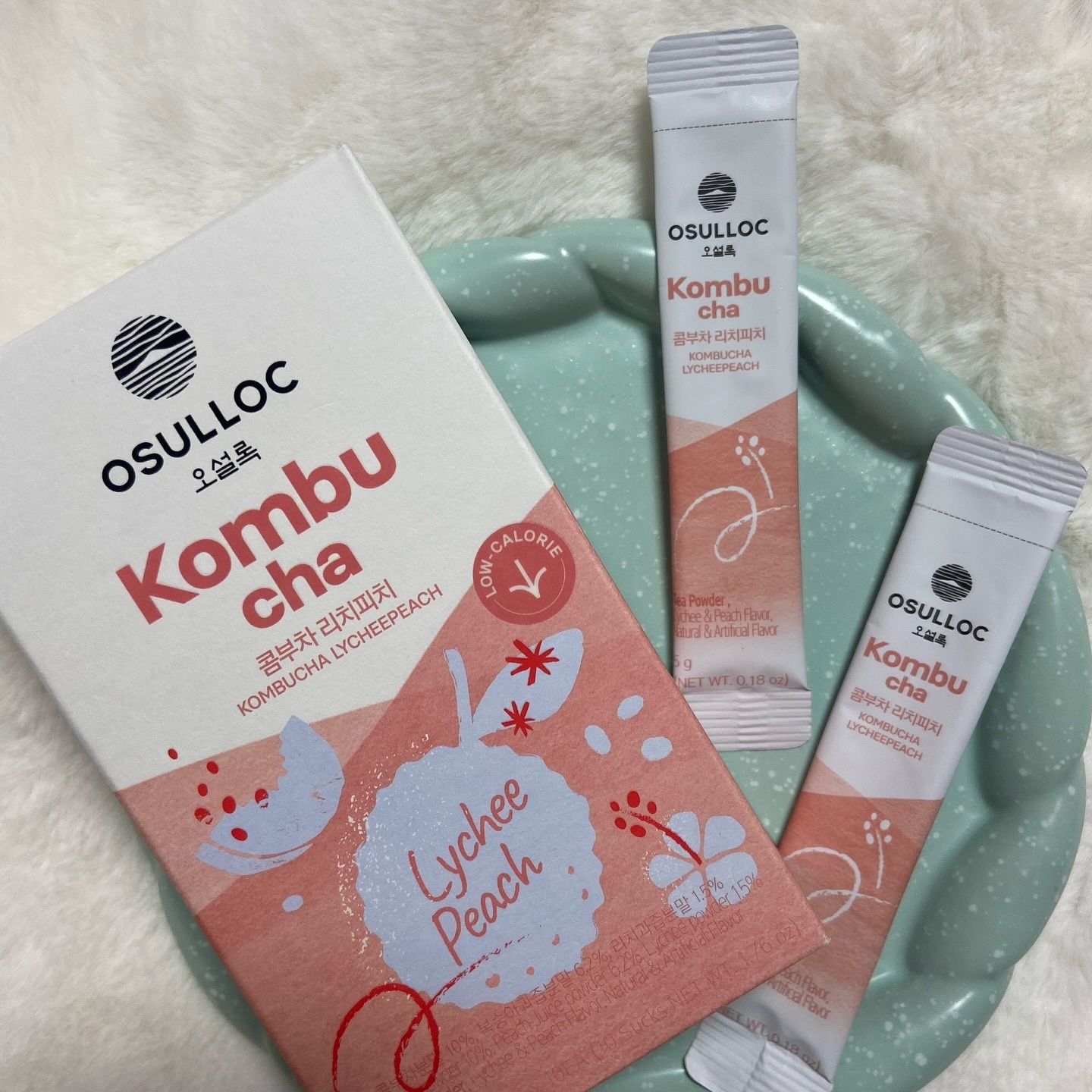 コンブチャ ライチピーチ/OSULLOC/コンブチャを使ったクチコミ（3枚目）