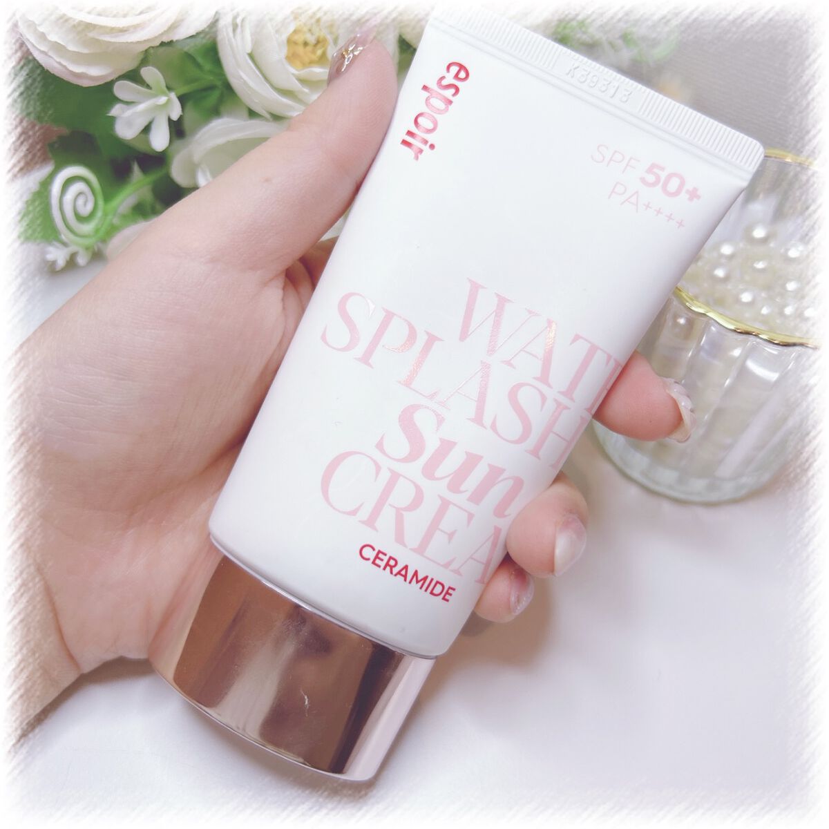 ウォータースプラッシュサンクリーム セラミド/espoir/日焼け止めクリームを使ったクチコミ（1枚目）