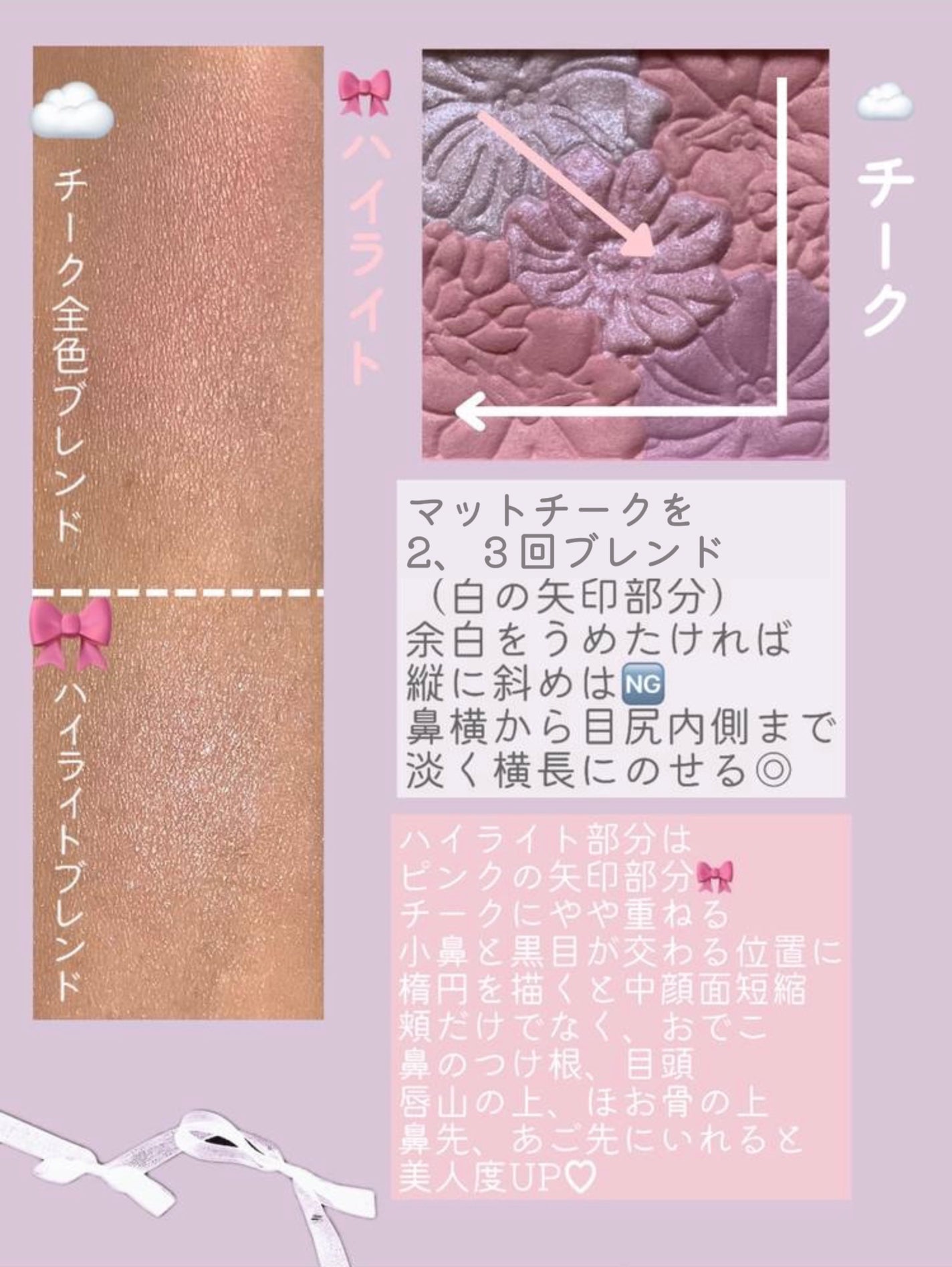 グロウフルールチークス(ブレンドタイプ)/キャンメイク/パウダーチークを使ったクチコミ(3枚目)