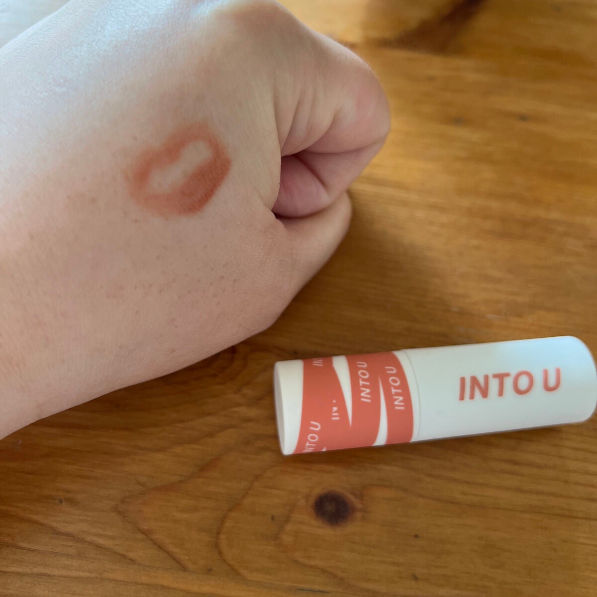 スーパーマットリップ&チークマッド/INTO U/口紅を使ったクチコミ(1枚目)