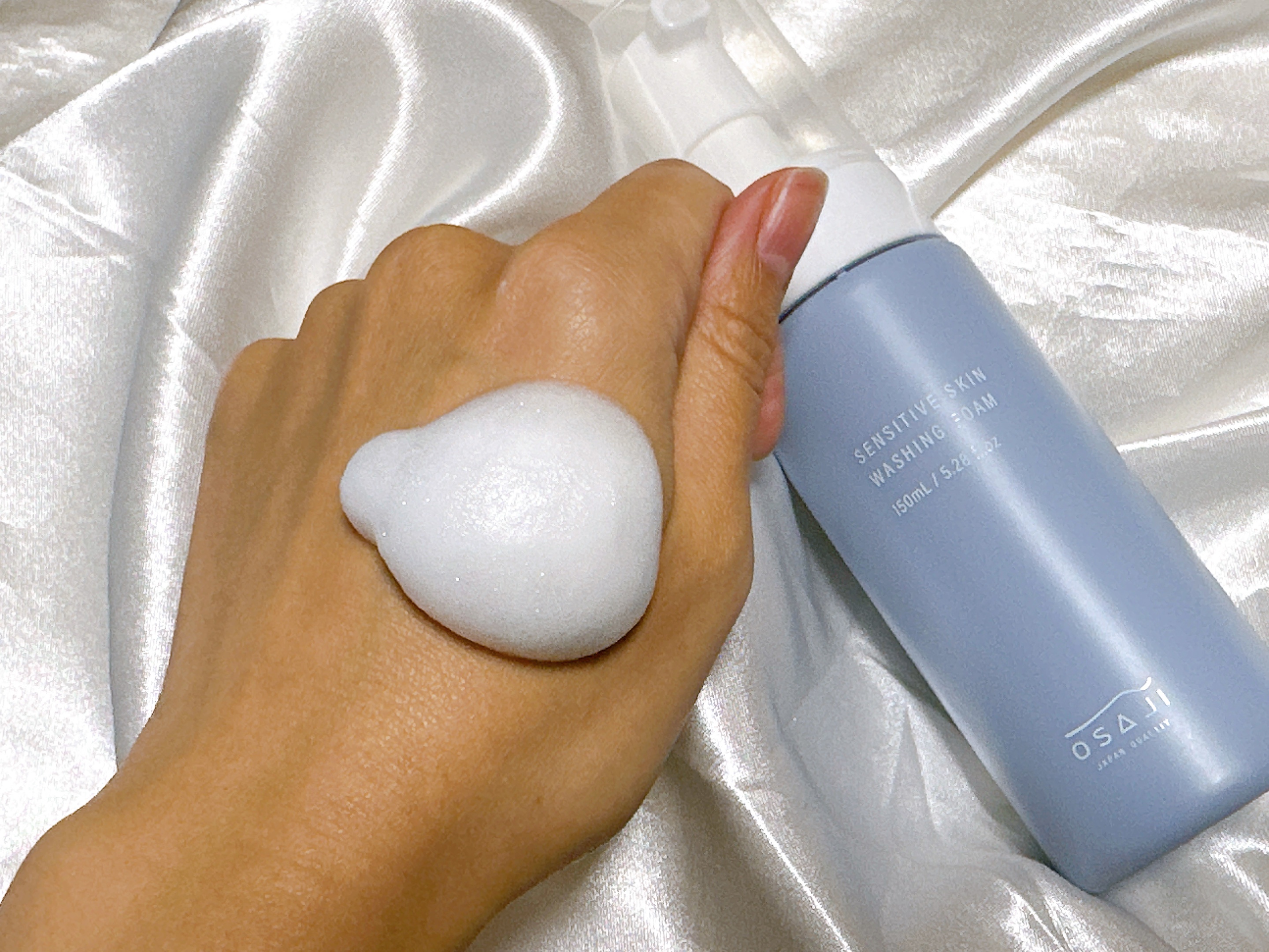 センシティブ スキン ウォッシングフォーム/OSAJI/泡洗顔を使ったクチコミ（2枚目）