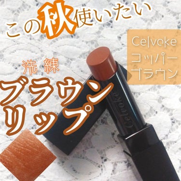 Celvoke リベレイティッドマットリップスのクチコミ「#Celvoke #リベレイティッドマットリップス
05 #コッパーブラウン





【基本.....」（1枚目）