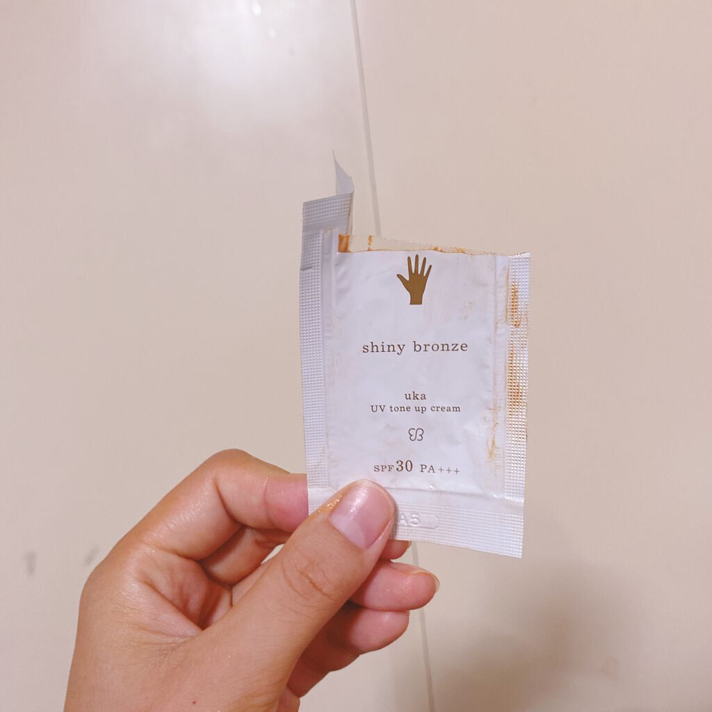 試してみた】uka UV トーンアップクリーム シャイニーブロンズのリアル