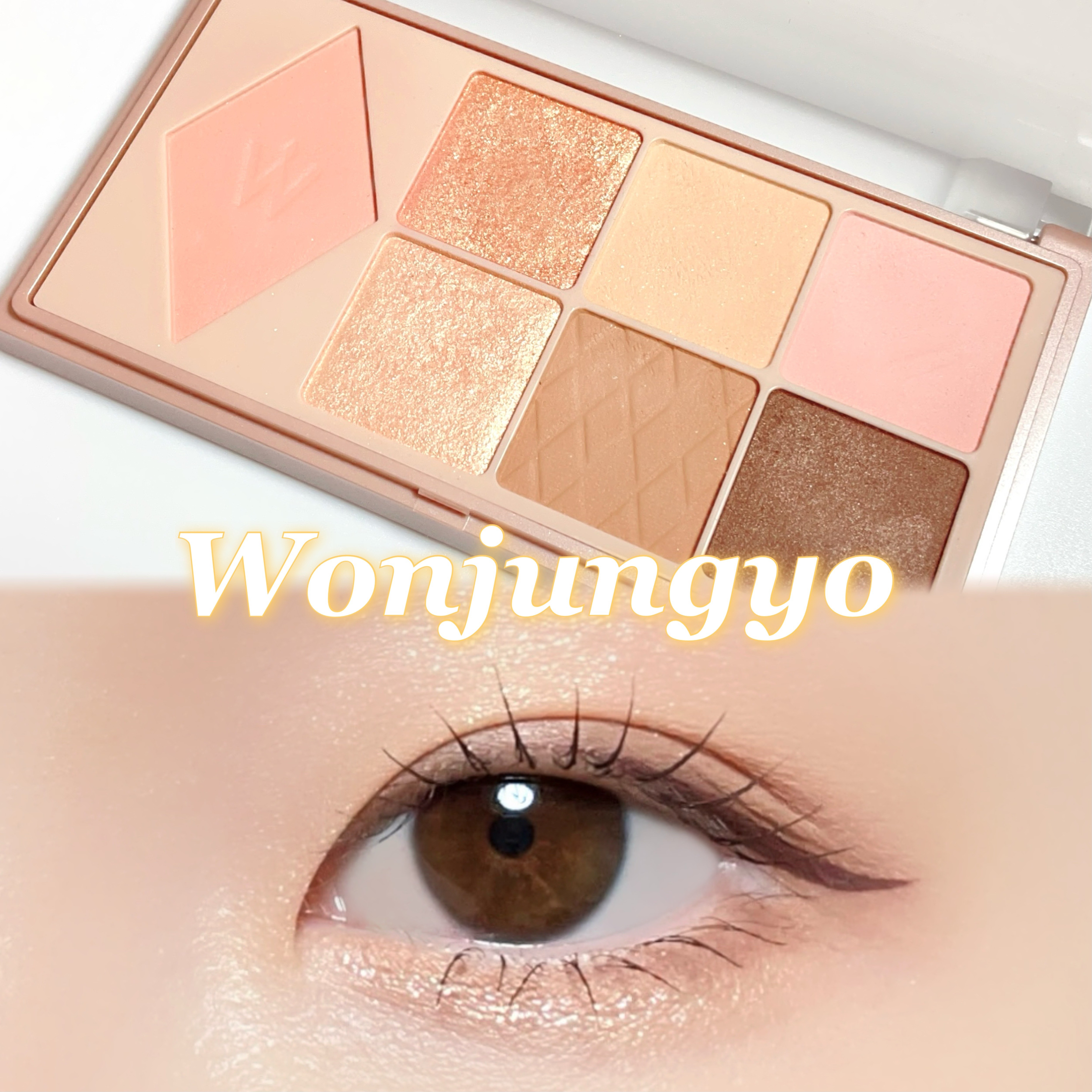 ウォンジョンヨ Ｗ デイリームードアップパレット  03 ブロッサムコーラル/Wonjungyo/アイシャドウパレットを使ったクチコミ（1枚目）