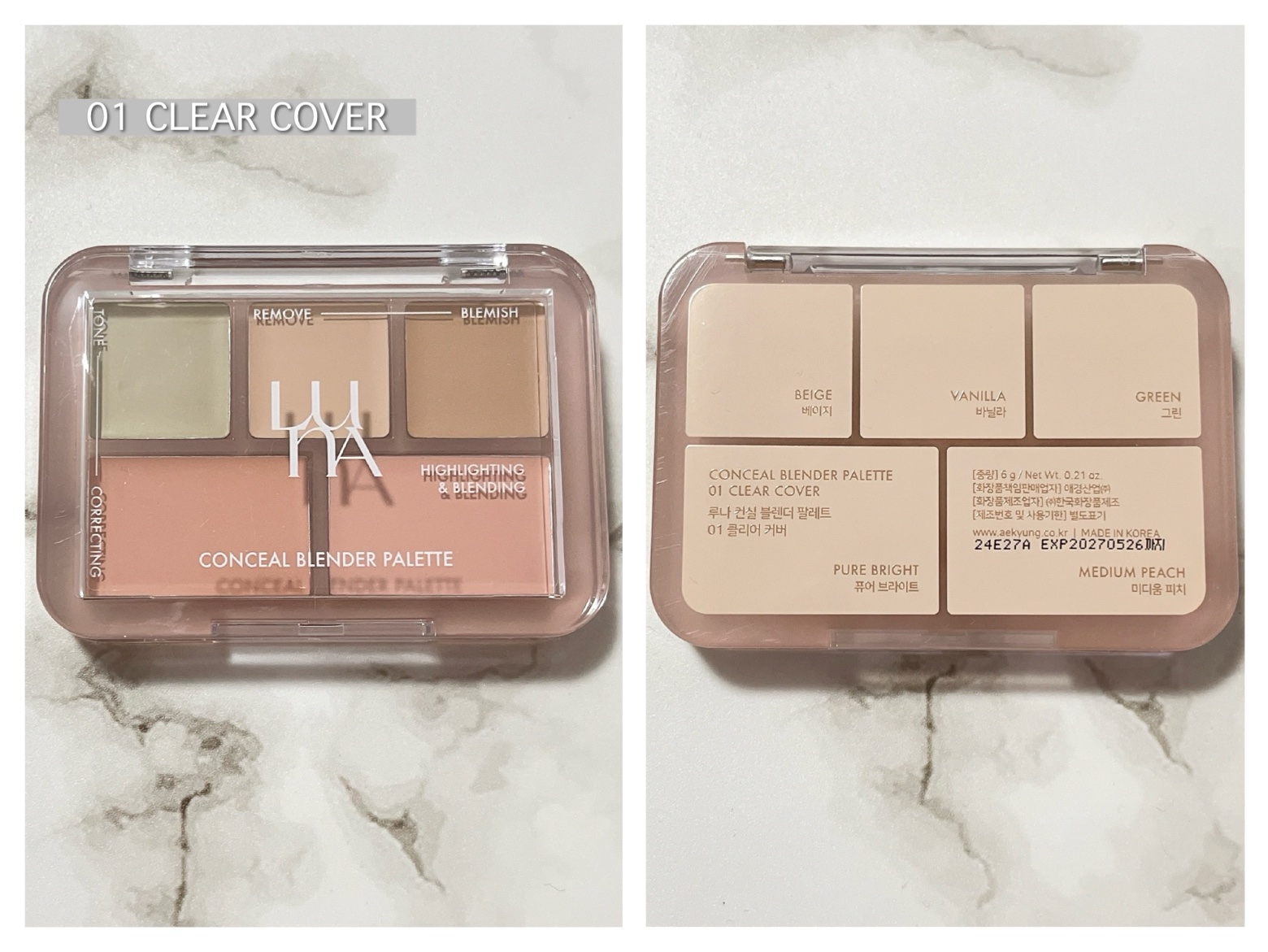 コンシールブレンダーパレット/LUNA/パレットコンシーラーを使ったクチコミ（2枚目）