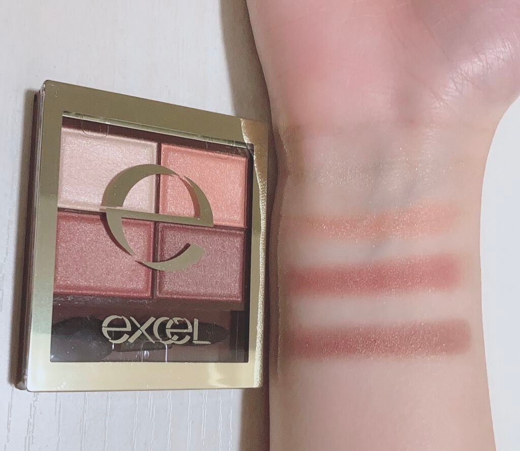 スキニーリッチシャドウ/excel/アイシャドウパレットを使ったクチコミ(4枚目)