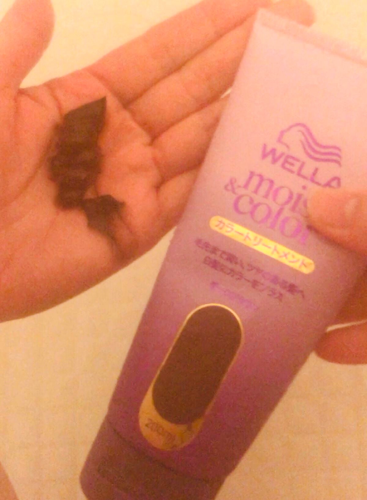 モイスト&カラー カラートリートメント /Wellage/ヘアカラーを使ったクチコミ(3枚目)