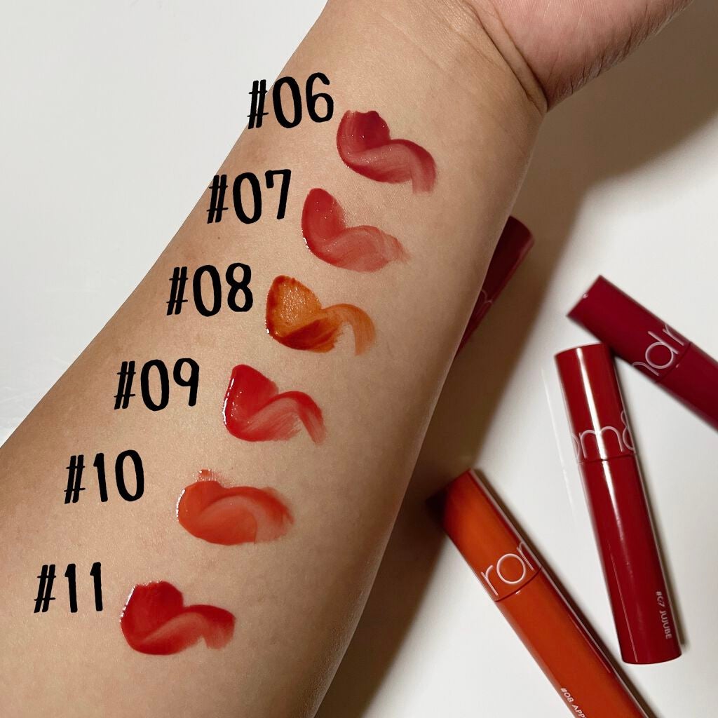 ジューシーラスティングティント/rom&nd/リップティントを使ったクチコミ(2枚目)